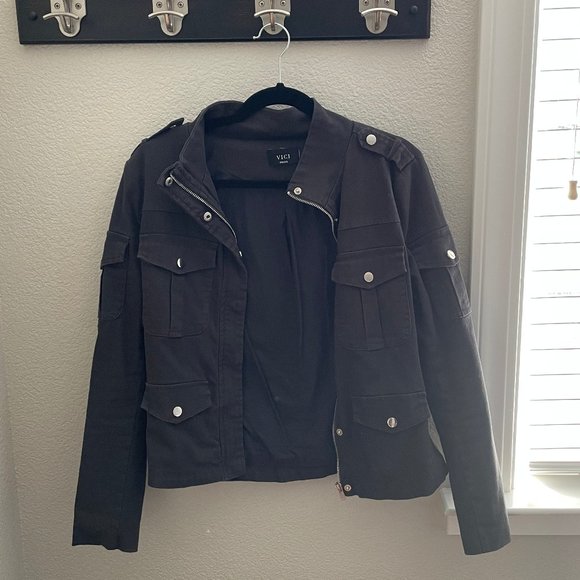 Utility Pocketed Jacket - Navy - Picture 1 of 3